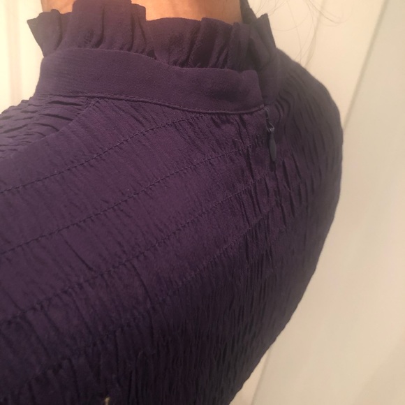 & Other Stories smocked navy mini dress sz XS - Picture 4 of 5